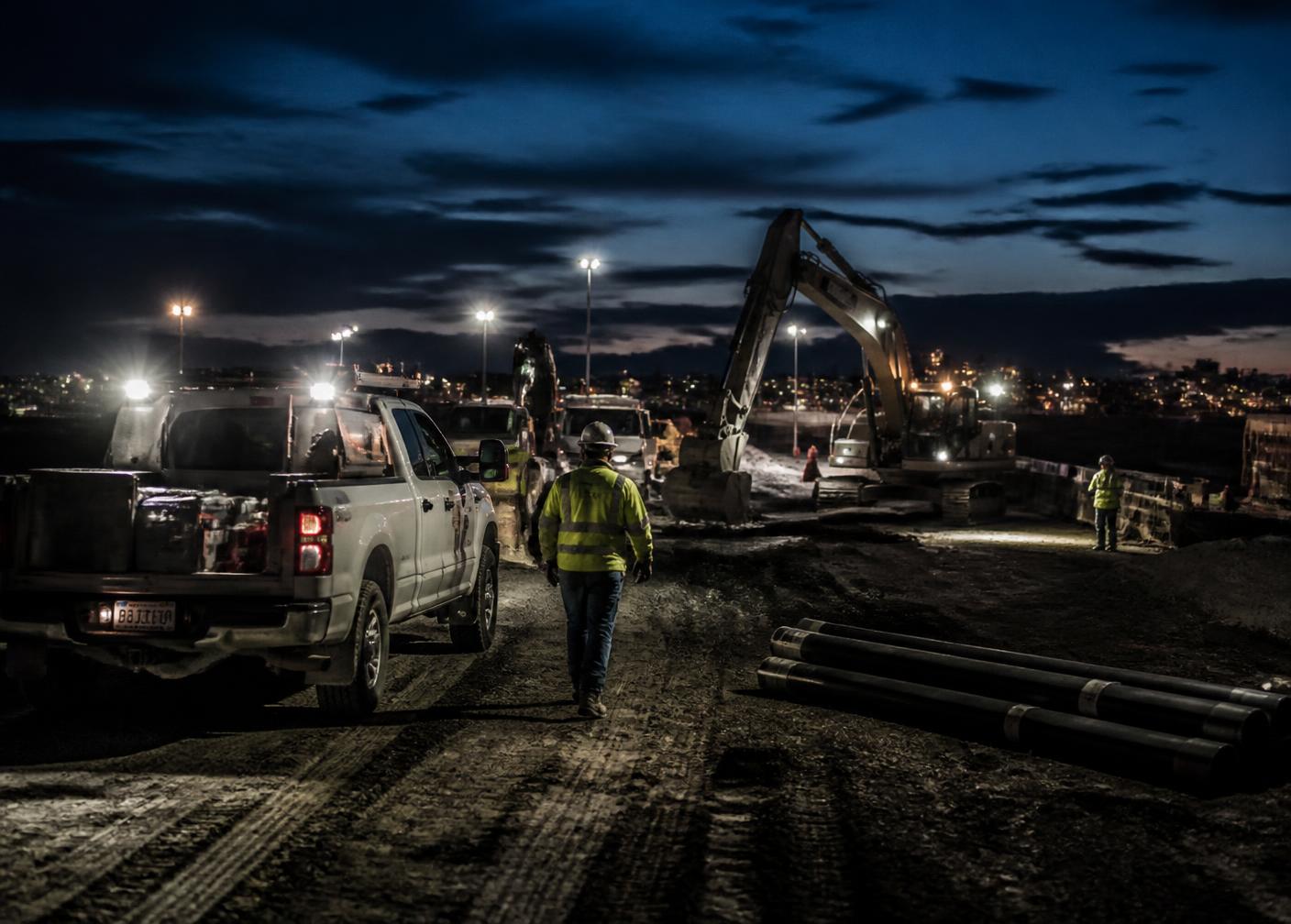 Vehículos de flotilla en operación dentro de una instalación industrial
